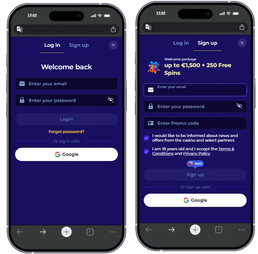 Morospin Casino wie man sich registriert